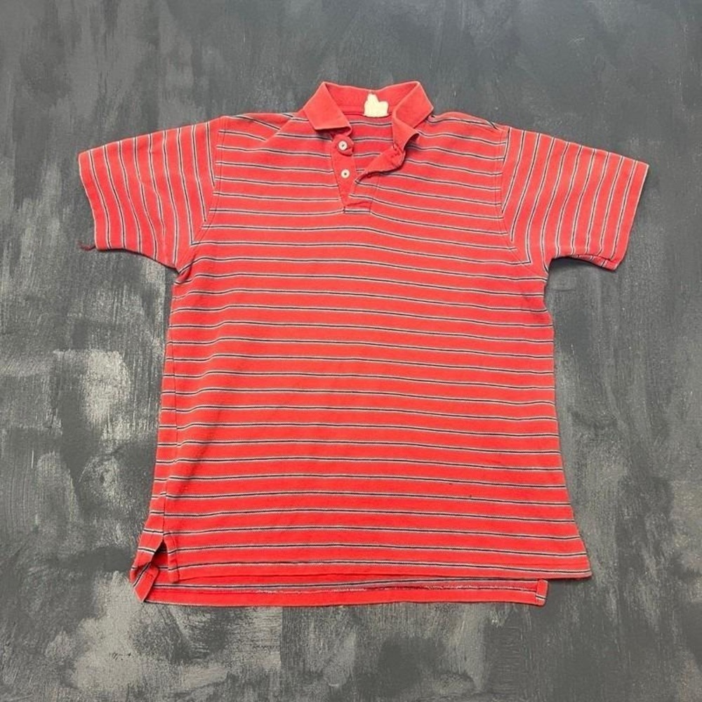 Vintage LL Bean Double L Polo Shirt Mens Medium Red 1990s